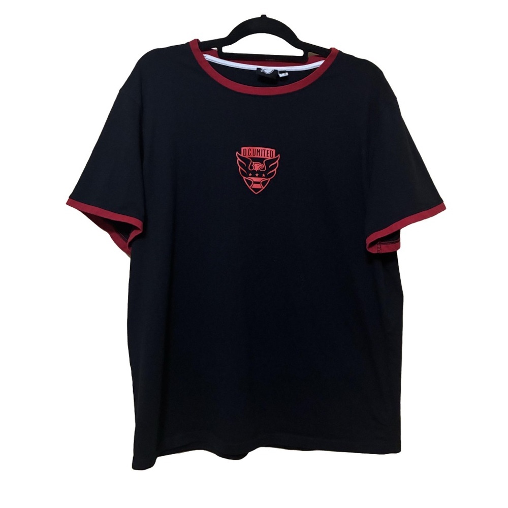 DC United MLS T-Shirt Youth XXL “The Black & Red” Short Sleeve Soccer Tee